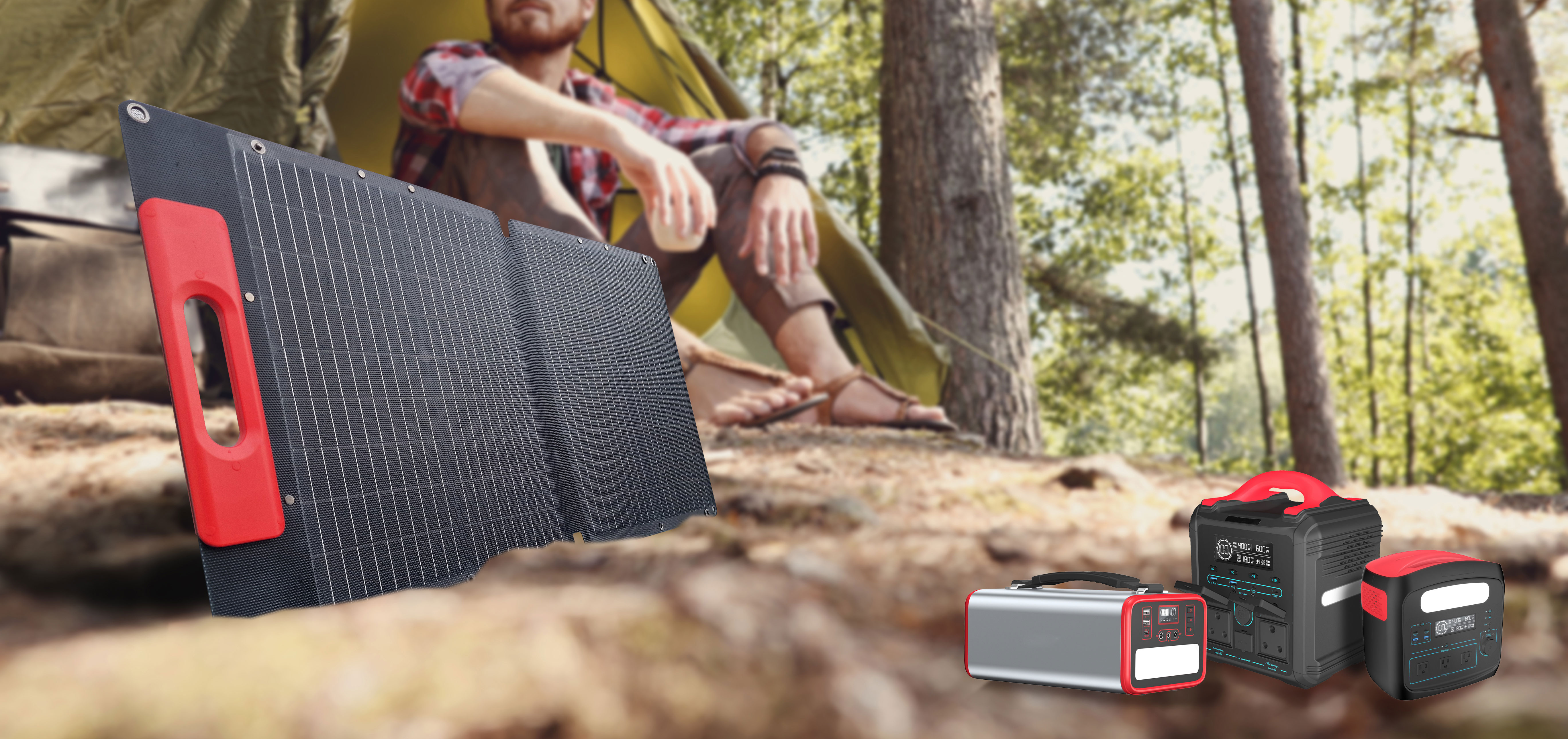 Solar panel PowerNation charging powerstation